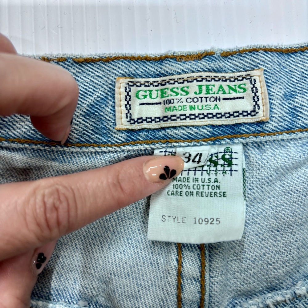 Guess Light Blue Jean Shorts for Men - Picture 4 of 4
